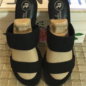 Mootsies Tootsies ‘Monellie’, Never Worn, Size 7M, Black Open Toe Shoes